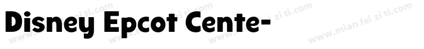 Disney Epcot Cente字体转换